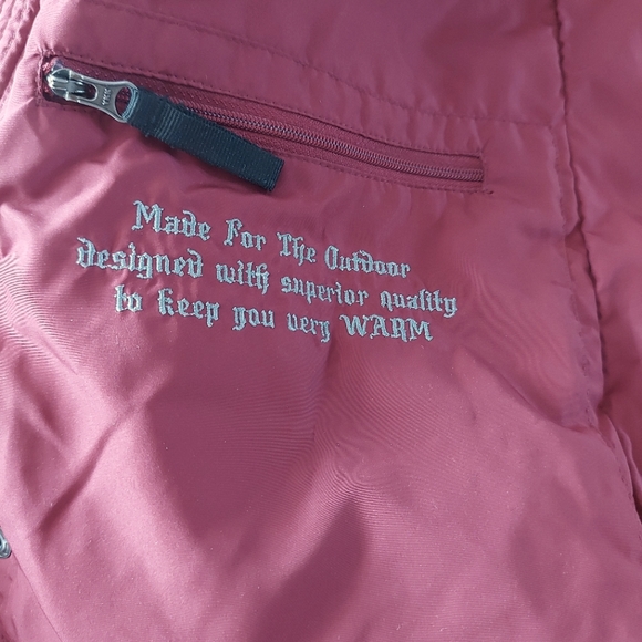 **SOLD** NWT Winter Coat, Down and Feather, Burgundy-Wine, Medium - Picture 12 of 12